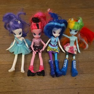 My Little Pony Equestria Girls Vibrant Doll Collection.  Set Of 4.
